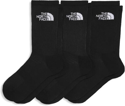 THE NORTH FACE Men's Multisport Cush Crew 3-Pack, Breathable Athletic Socks Women with Light Cushioning & Ribbed Cuff in Saudi Arabia