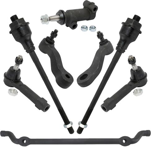 TRQ Front Steering Kit Center Link Idler Arm Arm Bracket Armbly Pitman ARM TIE ROD متوافق مع 02-06 CADILLAC 99-06 CHEVROLET GMC in Saudi Arabia