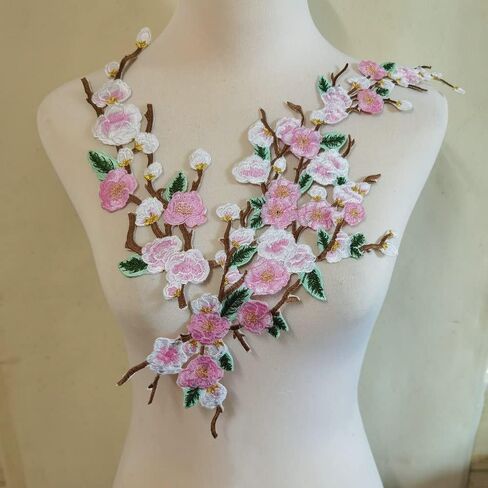 1SET QUINK SAKURA FLOWER EMBROIDERY IRON ON THESTINGER in Kuwait