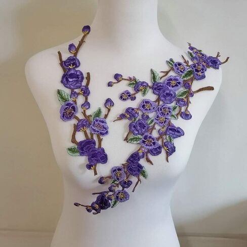 1SET QUINK SAKURA FLOWER EMBROIDERY IRON ON THESTINGER in Kuwait