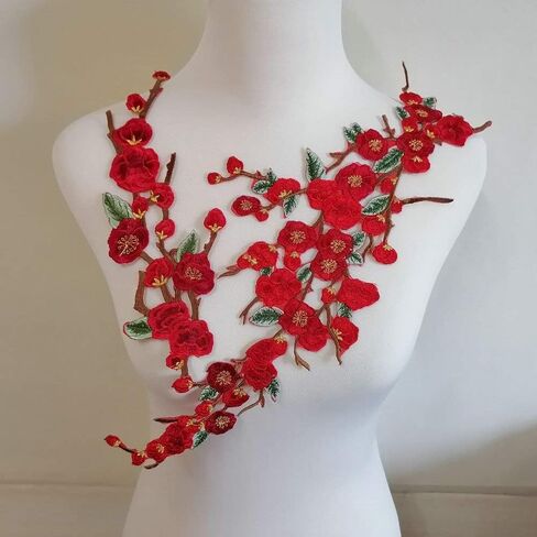 1SET QUINK SAKURA FLOWER EMBROIDERY IRON ON THESTINGER in Kuwait