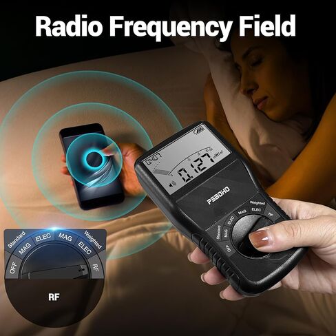 مقياس PSB0H0 EMF، كاشف الإشعاع الكهرومغناطيسي متعدد المجالات 3 في 1 لـ EF RF MF، مقياس كاشف EMF، لأجهزة قياس EMF للمنزل والمكتب، وكاشفات الأشباح، واختبار كاشف EMF in Saudi Arabia
