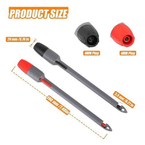 HUAREW Heavy Duty Wire Piercing Probe Insulation Piercing Clip Set with 4mm Push Banana Plug for Multimeter Test Leads Multi Testers Needle Accessories in Saudi Arabia
