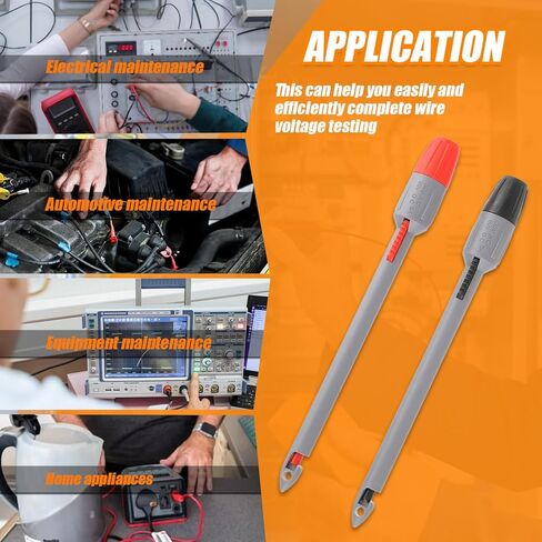 HUAREW Heavy Duty Wire Piercing Probe Insulation Piercing Clip Set with 4mm Push Banana Plug for Multimeter Test Leads Multi Testers Needle Accessories in Saudi Arabia