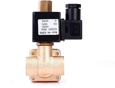 1/2 بوصة صمام الملف اللولبي النحاسي المفتوح عادة 240VAC 120VAC 110VAC 220VAC 1 قطعة (G_240VAC_VITON-SEAL) in Kuwait