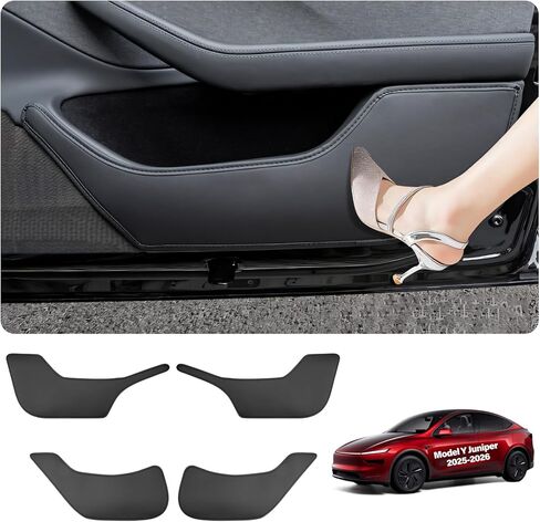 2025 8PCS Tesla Door Sill Protector for Model 3 2024 2025 Highland, Carbon Fiber Door Sill Scuff Plate Edge Guard, Front and Rear Door Entry Guard Scuff Plate Carpet Front Rear Sill in Kuwait