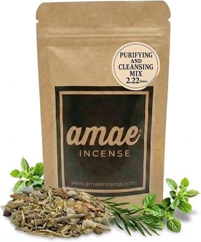 Wealth Manifestation Blend, Earthy Woodsy Scent, Frankincense tears, Sandalwood, Cinnamon, Copal and More.- Natural Resin, Essences & Herbs Mix, 1.19 Ounces. in Kuwait