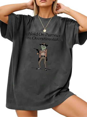 Soly Hux Women's Plus Graphic Tees Half Sleeve Vintage كبير الحجم Terts Summer Streetwear Tops in Saudi Arabia