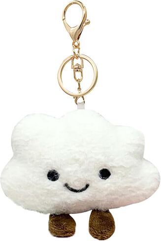 Cute Cloud Plush Keychain for Backpack, Kawaii Purse Bag Charms for Handbags Accessories Gift for Women in Kuwait