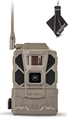 كاميرا TACTACAM Reveal X Gen 3.0 الخلوية - حامل متعدد، صور ومقاطع فيديو عالية الدقة، هوائي مثبت مسبقًا، نظام تحديد المواقع العالمي المدمج، أفضل عمر للبطارية، توهج منخفض، سرعة تشغيل سريعة + قطعة قماش للتنظيف | 2PK in Kuwait