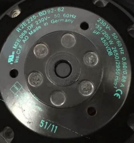 for Centrifugal Fan 230V R2E225-BD92-62 0.60/0.88A 135/200W 2650/2950RPM Cooling Fan in Saudi Arabia