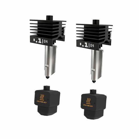 2 قطعة 0.4 مم H2D مجموعة Hotend من الفولاذ المقوى، فوهة من الفولاذ المقوى بديلة للطرف الساخن لملحقات الطابعة ثلاثية الأبعاد Bambu Lab H2D/A1/A1MINI in Kuwait