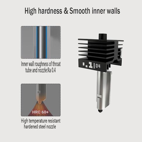 2 قطعة 0.4 مم H2D مجموعة Hotend من الفولاذ المقوى، فوهة من الفولاذ المقوى بديلة للطرف الساخن لملحقات الطابعة ثلاثية الأبعاد Bambu Lab H2D/A1/A1MINI in Kuwait