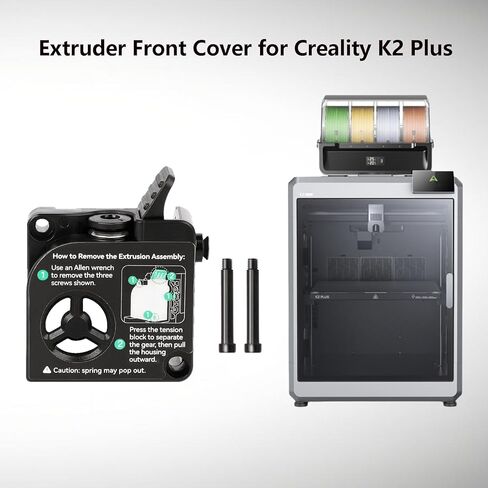 طقم الغطاء الأمامي K2 Plus Extruder الرسمي من Creality، مجموعة الغلاف الأمامي للطابعة ثلاثية الأبعاد لـ K2 Plus، K2 Plus Combo in Kuwait