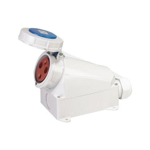 3-Hole Surface-Mounted Socket SP-128 Industrial Power Socket Supplies 63A Industrial Waterproof Socket in Saudi Arabia