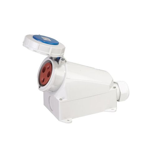3-Hole Surface-Mounted Socket SP-128 Industrial Power Socket Supplies 63A Industrial Waterproof Socket in Saudi Arabia