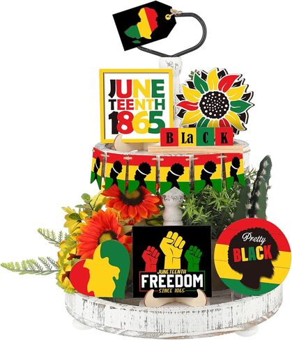 12 Pcs Pride Tiered Tray Decor Rainbow Table Decorations Gnome Heart Love is Love Wooden Sign for Pride Month Home Office Party Decor in Kuwait