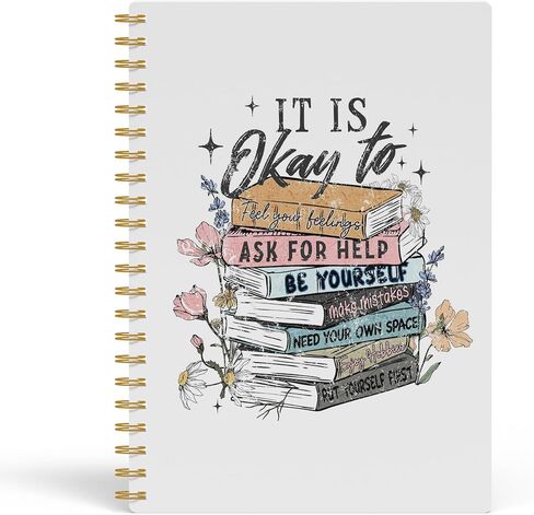 Coquette Bow Baseball Spiral Notebook, Baseball Mom Gifts Journal, Gifts for Baseballs Lovers Players Journals, Retro Trendy Sports Fan Notebooks 5.5x8.3 Inch in Kuwait