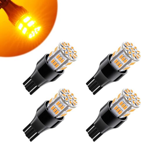 3157 مصابيح LED Super Bright 3057 3357 3457 4157 LED مجموعة الضوء البديلة المحددة لعملية التبديل للسيارة أثناء النهار إشارة أضاءة وميض ، حزمة من 4 ، زينون وايت/أصفر العنبر in Kuwait