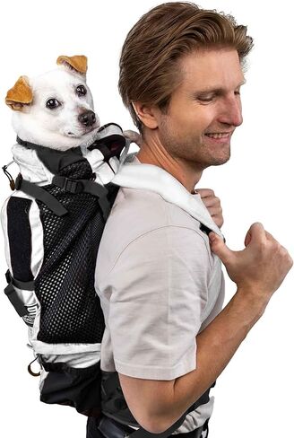 K9 Sport Sack Knavigate - X-Large, Dune - Ideal for Dogs with 23-25" Back Length - Adjustable, Backpack-Style Carrier with Internal Frame & Padded Hip Belt in Kuwait