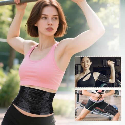 Body Wraps for Stomach,Slimming Wrap Film for Workout Enhancement,Plastic Body Band,Includes Soft Measuring Tape DIY Sauna in Saudi Arabia