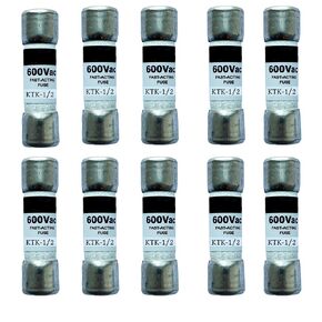 10 عبوات جديدة KTK-1/2 KTK-1/2A 0.5A 600Vac صمامات سريعة المفعول، KTK 1/2A فئة CC خرطوشة الصمامات in Kuwait