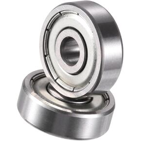 Hihaha 634ZZ Bearings Double Shielded Deep Groove Ball Bearings 4x16x5mm Silver Tone - Pack of 2 Durable Material in Kuwait