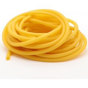 شريط مطاطي مرن عالي المرونة من اللاتكس، أنبوب ضخ الجلد، قياس التسمع، أنابيب ضغط الدم، 1 متر، تصريف أصفر مرن (ID 2 مم × OD 4 مم) in Kuwait