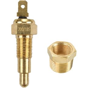 Electric Cooling Fan Thermostat Switch, 185 to 175 Degree Car Engine Radiator Sensor Switch with 3/8" Pipe Thread, AC Fan Thermostat Temperature Switch for 10" 12" 14" 16" Fan in Kuwait