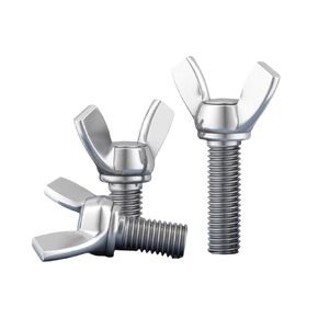 5/16-18x1(قطعتان) 304 براغي فراشة جناح من الفولاذ المقاوم للصدأ، مسمار جناح، براغي يد الإبهام للمعدات الإلكترونية، براغي يد إبهام الجناح in Kuwait