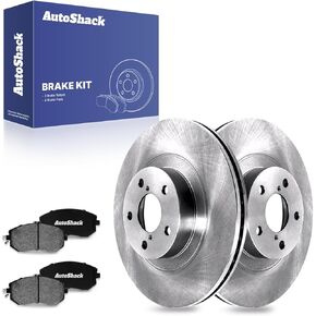 Autoshack Front Brake Kit Praking for Subaru Forester Outback AWD حفر ومقاطع مكابح مملوءة بالفرامل المغلفة إلكترونية منصات الفرامل السيراميك السوداء 11.56 "293.5 مم SCD1539-PR41409RL in Kuwait