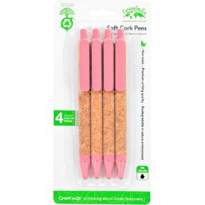 GreenMila Durable Pens, 1.0mm Ballpoint Pens Premium Writing Quality for School, Home & Daily Use - Pack of 4, Green in Saudi Arabia