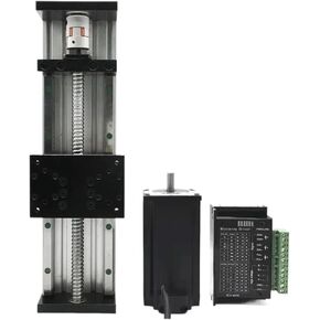 HHBL8I طاولة منزلقة بمحرك 120 كرة لولبية عريضة خطية دليل السكك الحديدية المرحلة 80 كجم تحميل XYZ محور CNC مرحلة الحركة اليدوية 2 * منزلق HGH15CA (2Nm الكل في مجموعة واحدة، 250 مم السكتة الدماغية SFU1605) in Kuwait