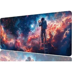 Dark Academia Library Desk Mat Desk Desk Desk Large Mouse Mouse Pad Magical Lead Scient Books Sktop Sktop Computer Bad Bad Mouse Mat Mat Mat Office Decore 31.5 "× 11.8" in Kuwait