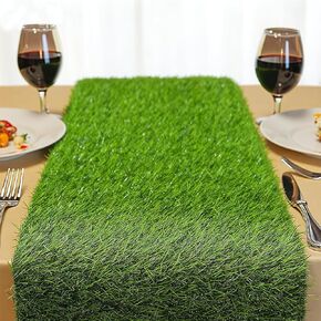 Artificial Grass Table Runner 12x35 Inches, Turf Table Runner for Golf, Football and Easter Party, Indoor Outdoor Grass Table Runner Decorations in Saudi Arabia