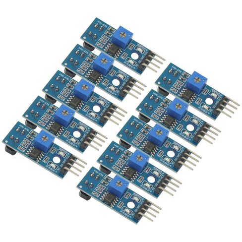10PCS TCRT5000 Infrared Reflective IR Photoelectric Sensor Switch DC 3.3V-5V Barrier Line Track Sensor Module for Arduino in Saudi Arabia