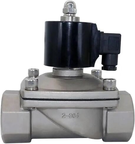 2S Series 1/4" 1/8" 1/2" 3/4" 1" AC 220V DC24/12V Electric Solenoid Valve Stainless Steel 304 2 Way Water(Dc12v,1 Inch) in Saudi Arabia