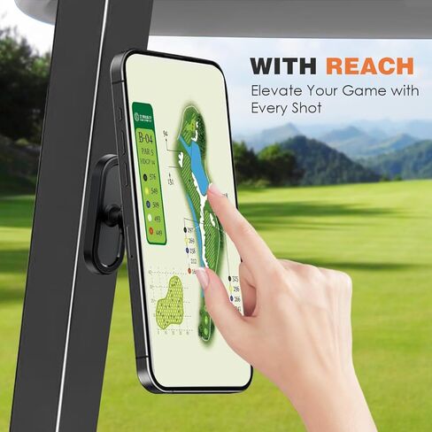 حامل هاتف عربة الجولف المغناطيسي من Xincarimo، متوافق مع MagSafe iPhone وAndroid يناسب EZGO، Club Car، Yamaha، Icon، ملحقات عربة الجولف هدايا للأب والرجال والأب والنساء لاعبي الغولف in Kuwait