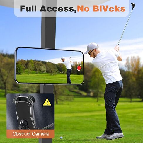 حامل هاتف عربة الجولف المغناطيسي من Xincarimo، متوافق مع MagSafe iPhone وAndroid يناسب EZGO، Club Car، Yamaha، Icon، ملحقات عربة الجولف هدايا للأب والرجال والأب والنساء لاعبي الغولف in Kuwait