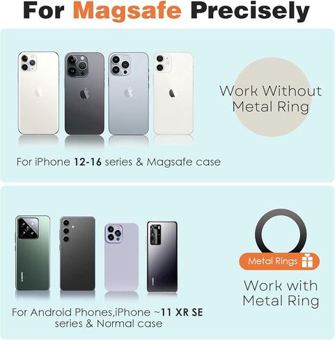 حامل هاتف عربة الجولف المغناطيسي من Xincarimo، متوافق مع MagSafe iPhone وAndroid يناسب EZGO، Club Car، Yamaha، Icon، ملحقات عربة الجولف هدايا للأب والرجال والأب والنساء لاعبي الغولف in Kuwait