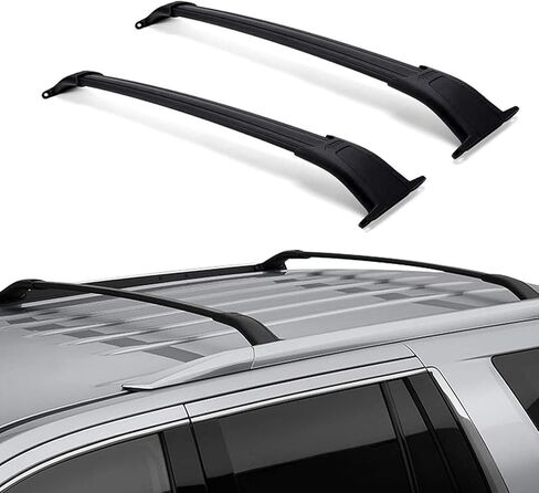 Silver Roof Rack Crossbars Cargo Bars 2015-2020 for GMC Yukon XL Chevy Tahoe Suburban Escalade ESV in Kuwait