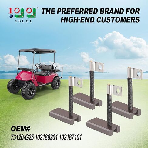 مجموعة فرش مولد عربة الجولف لياماها، EZGO، Club Car، OEM 81-81200، 26658-G01، 101869302، JF2-81111-00-00، JF2-H1111-00-00، مجموعة من 4 in Saudi Arabia