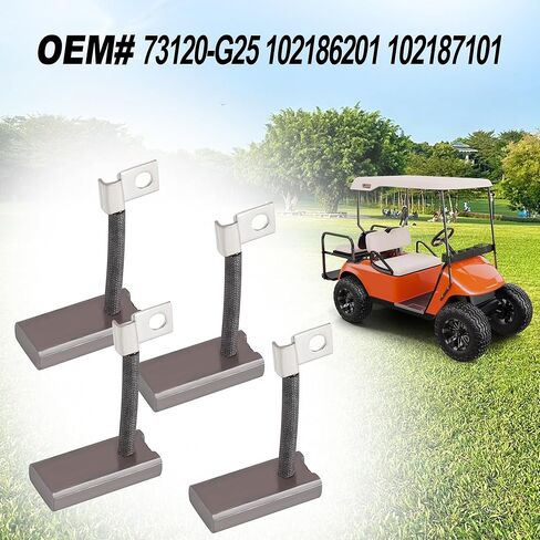 مجموعة فرش مولد عربة الجولف لياماها، EZGO، Club Car، OEM 81-81200، 26658-G01، 101869302، JF2-81111-00-00، JF2-H1111-00-00، مجموعة من 4 in Saudi Arabia