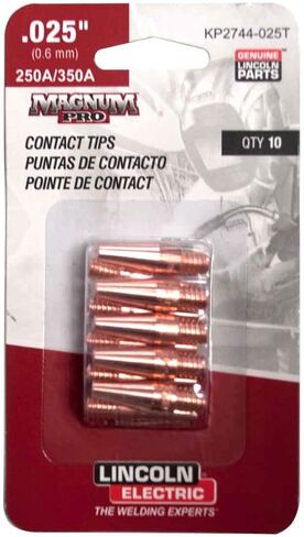 KP2744-025T Lincoln Contact Tip .025 - Taperd 10/pack in Saudi Arabia