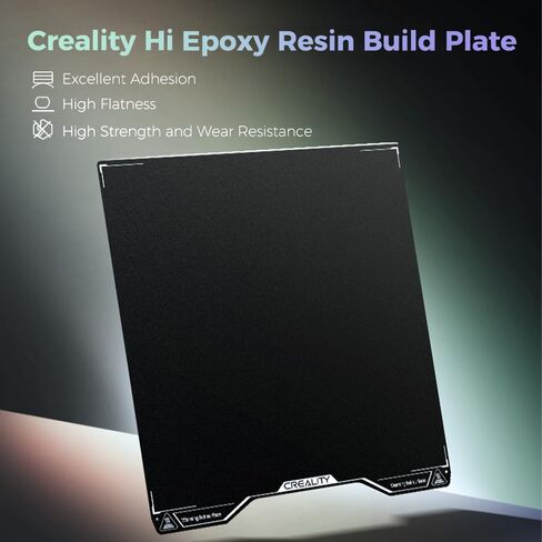 لوحة بناء Creality Hi Epoxy الراتنج، ملاءة سرير مرنة ثلاثية الأبعاد، سطح سرير مطبوع مزخرف مع التصاق ممتاز، تسطيح عالي، قوة عالية لمجموعة Creality Hi Combo (280 × 265 مم/11.02 × 10.43 بوصة) in Kuwait