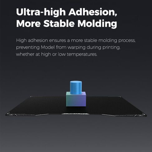 لوحة بناء Creality Hi Epoxy الراتنج، ملاءة سرير مرنة ثلاثية الأبعاد، سطح سرير مطبوع مزخرف مع التصاق ممتاز، تسطيح عالي، قوة عالية لمجموعة Creality Hi Combo (280 × 265 مم/11.02 × 10.43 بوصة) in Kuwait