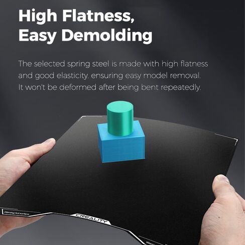 لوحة بناء Creality Hi Epoxy الراتنج، ملاءة سرير مرنة ثلاثية الأبعاد، سطح سرير مطبوع مزخرف مع التصاق ممتاز، تسطيح عالي، قوة عالية لمجموعة Creality Hi Combo (280 × 265 مم/11.02 × 10.43 بوصة) in Kuwait