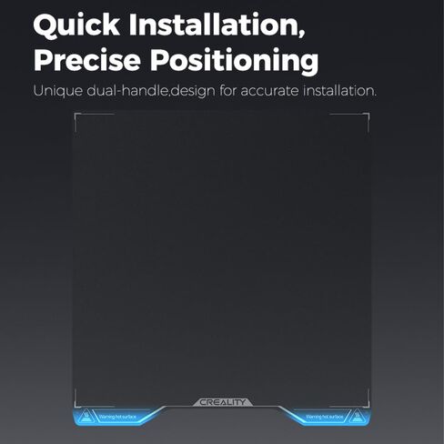 لوحة بناء Creality Hi Epoxy الراتنج، ملاءة سرير مرنة ثلاثية الأبعاد، سطح سرير مطبوع مزخرف مع التصاق ممتاز، تسطيح عالي، قوة عالية لمجموعة Creality Hi Combo (280 × 265 مم/11.02 × 10.43 بوصة) in Kuwait