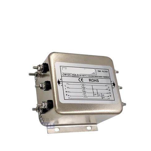CW12C -10 20 30 40 50A Power Filter Three-Phase Four-Wire 380V AC S(CW12C 50A S M6 Screw Interface) in Saudi Arabia