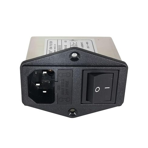 سلسلة RV170-S مفتاح مصهر مزدوج IEC نوع المقبس مرشح الطاقة 110 فولت 220 فولت مضاد للتدخل (1A RV170-1-S) in Saudi Arabia